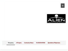 Tablet Screenshot of alien-performance.com